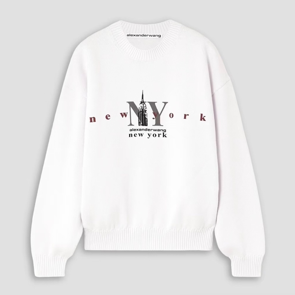 ALEXANDER WANG Printed cotton sweatshirt - XS